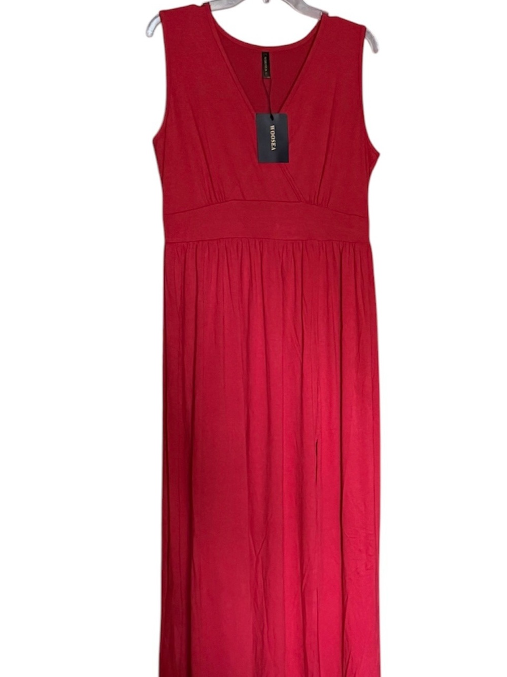 Nordstrom Crimson V-Neck Sleeveless Maxi Dress
